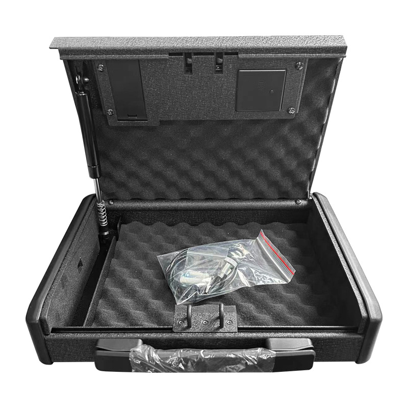 T6 Portable Pistol Box Suitcase Password Fingerprint Telescopic Car Office Home Can Be Customized