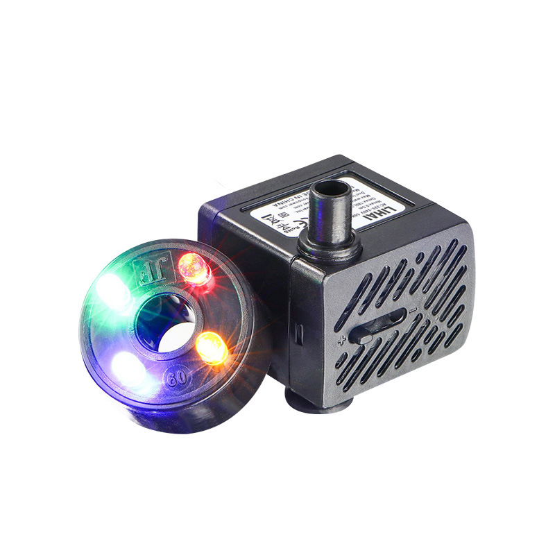 led lantern crafts aquarium fish tank filter pool fountain submersible pump European standard British standard wholesale miniature water pump