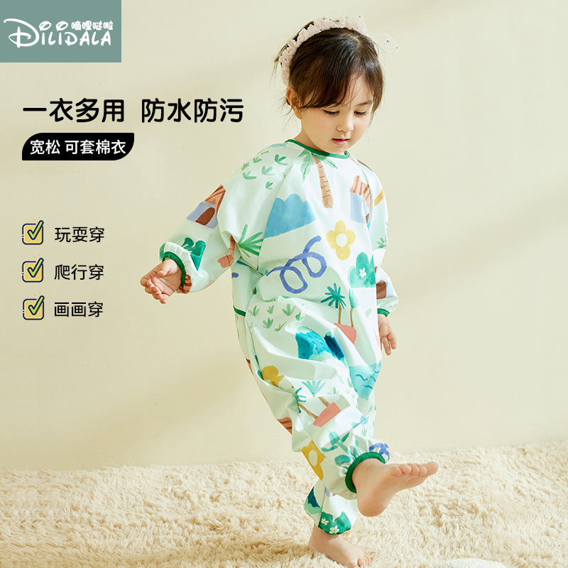 Одежда для ползания, защитная одежда для ползания, комбинезоны для новорожденных, полный комбинезон для детей