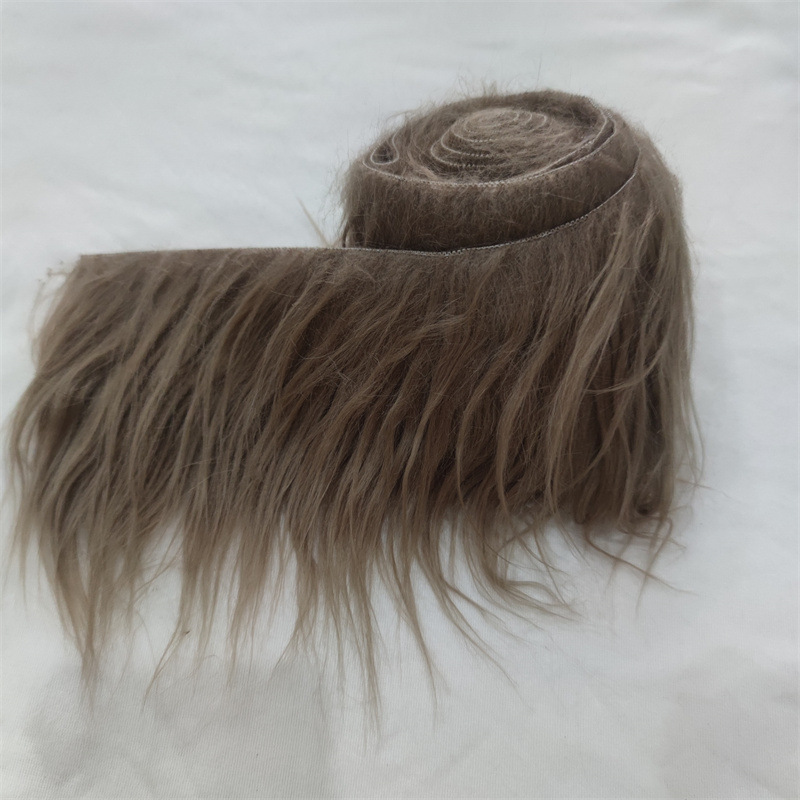 Faux Fur Home Decoration Christmas Tree Skirt Accessories Ornaments Beard Handmade DIY Plush Toy Doll Fabric