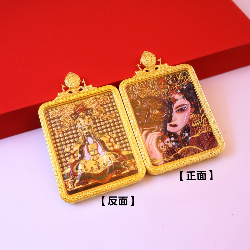 Dragon Five Grandfather Gawu Box Pendant with Three-Dimensional Relief of the Twelve Zodiac Signs and Eight Guardian Deities, Birth Buddha, Copper Alloy Thangka Batch