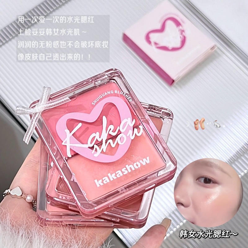 Kakashow крем для румян, двойной хайлайтер, осветляющий цвет, расширяющий цвет, водяной крем для румян, осветляющий цвет кожи