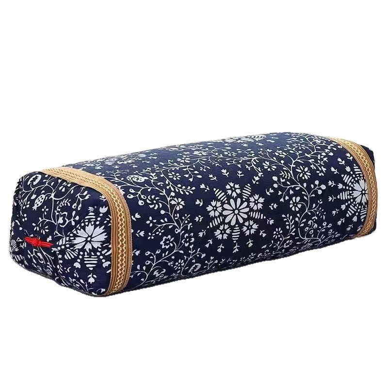 Red button court cotton coarse cloth pillowcase pillowcase with prickly ash seed buckwheat cassia seed wormwood flowers pillow core cover neck pillow