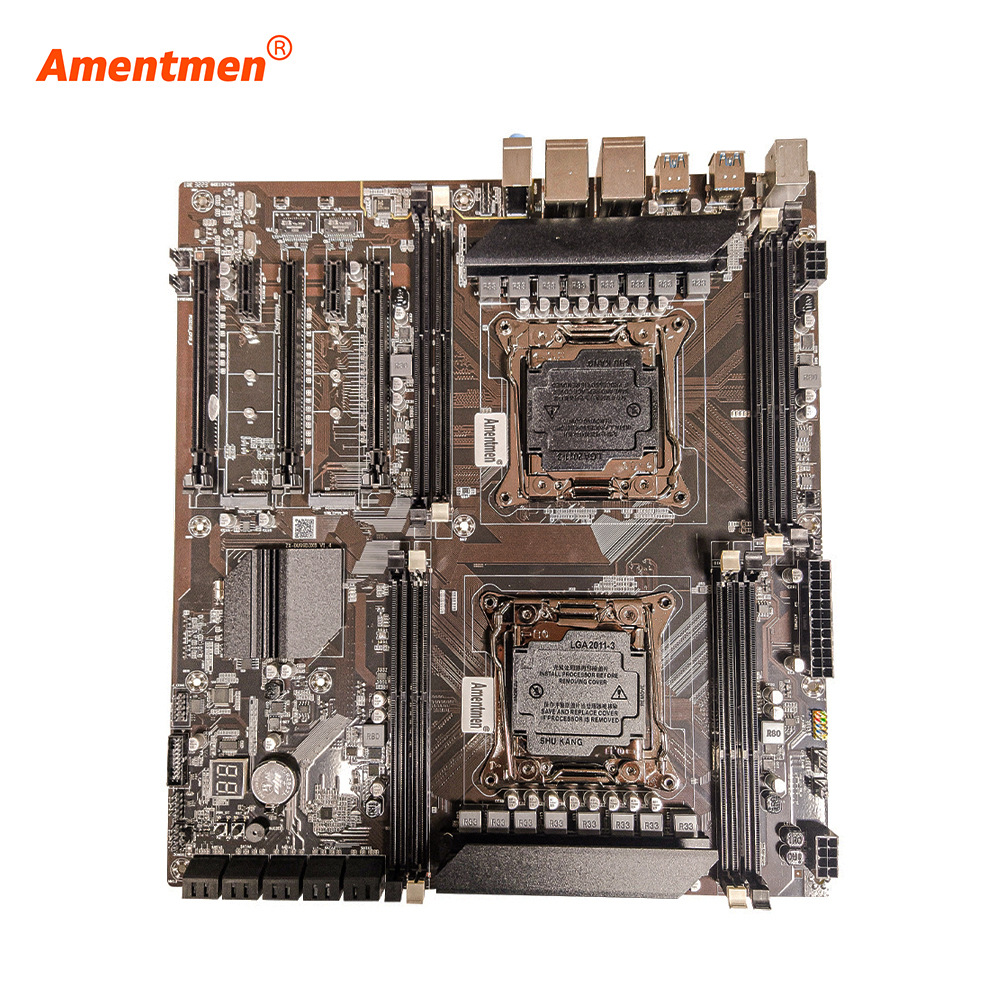Материнская плата X99 Dual DDR3 для настольного компьютера сервера с 2673V3 E5 2678v3
