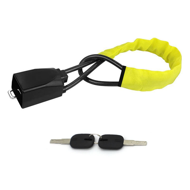 Car steering wheel anti-theft lock car anti-theft lock safety belt buckle lock retractable steel cable lock wire rope lock