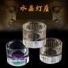 Factory direct Crystal ghee lamp holder Heart Sutra great sorrow spell for crystal candle holder lamp holder candle holder base