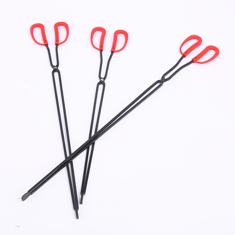 Sanitation flat head tongs pick-up device old-fashioned barbecue honeycomb coal ball tongs clamp plastic handle Clamp School property clamp