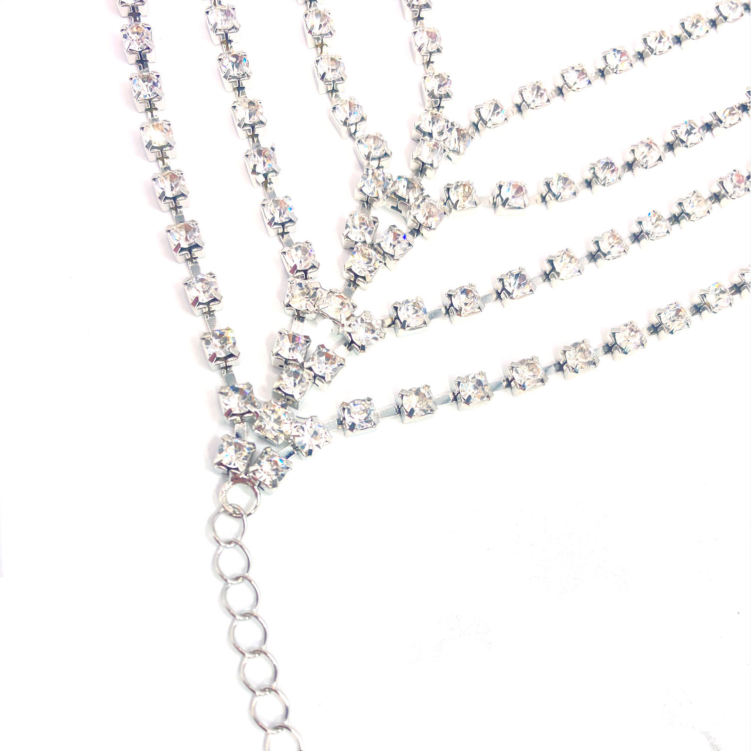 Full Diamond Sexy Hollow Panties Chain Personalized Multi-Layer Full Diamond Body Chain European and American Sexy Waist Chain Body Chain