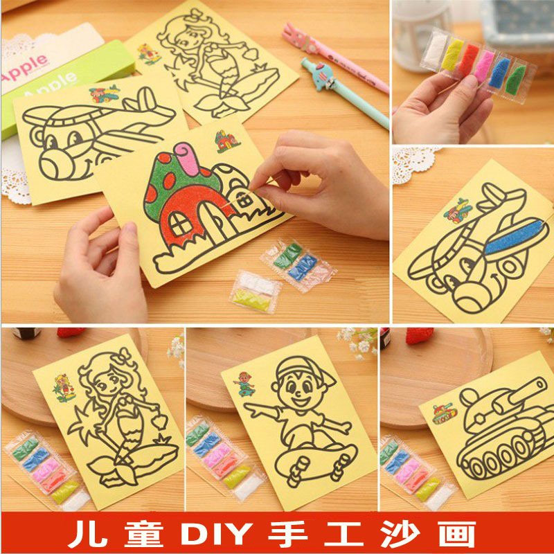 Набор песочной живописи для детей, ручная работа, оптовая продажа