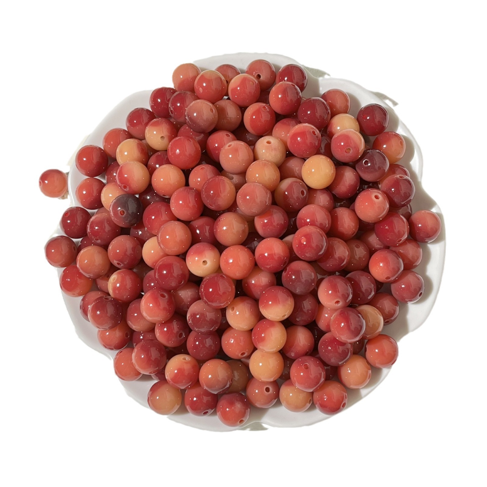 New cherry Luo floating flower natural bodhi round beads loose beads Wen play Buddha beads jewelry pendant bracelet accessories wholesale