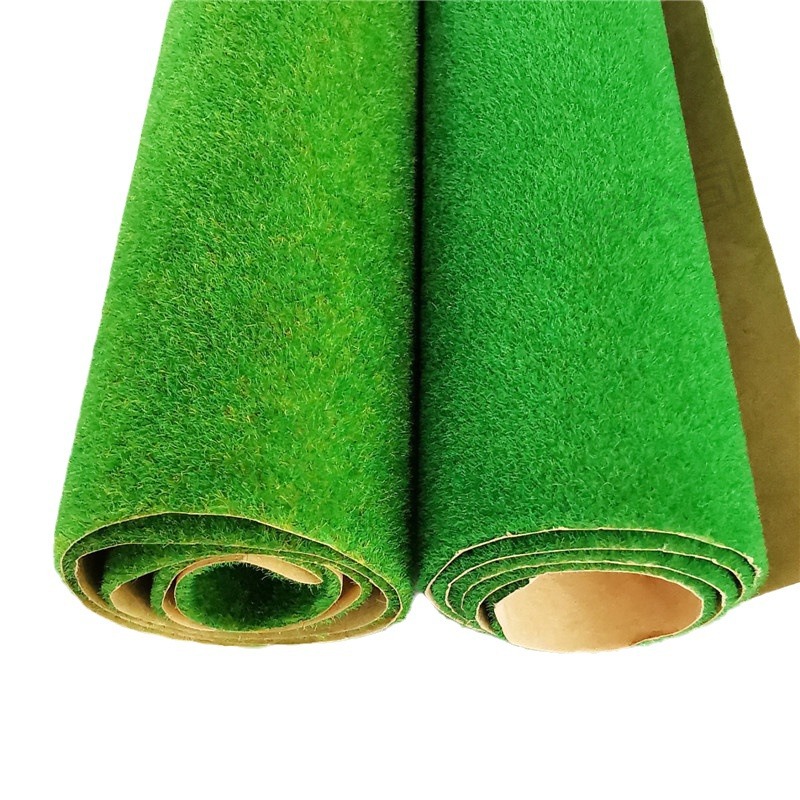 Small turf Moss sand table model turf Paper train model lawn rockery grass sticker