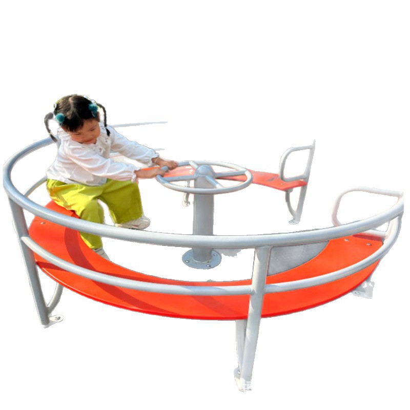 Park Outdoor Swivel Chair Multi-Person Rotating Flying Saucer Turntable Children's Community Kindergarten Amusement Equipment Customization Factory