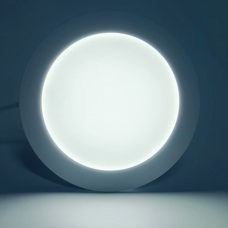 Concealed Round Recessed Panel Light Dip Dimming 3-Color Led Panel Light External Power Supply Downlight Ceiling Light