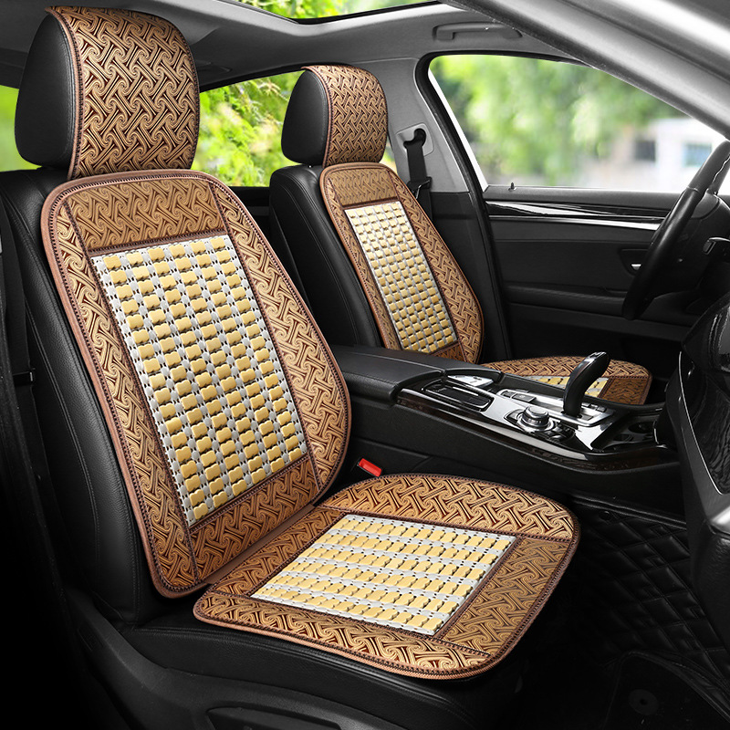 Summer bamboo car seat cushion Wuling Rongguang double row seat cover light small card Liuzhou Wuling van truck Universal
