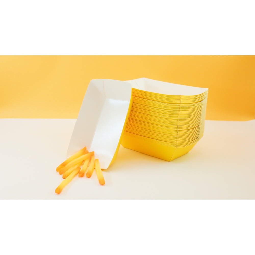 Cross-Border Supply Manufacturers Directly Sell Boat-Shaped Snack Boxes, Take-Out Packaging, Disposable French Fries, Chicken Popcorn Boxes, Waterproof