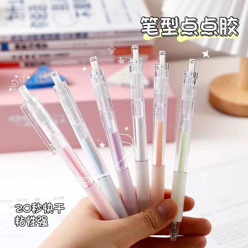 Инструмент для клея в форме ручки для девочек, двусторонний, для детей и студентов