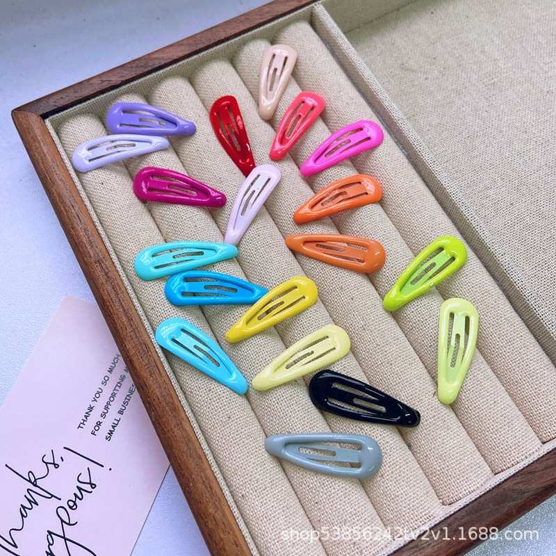 Cross-border explosions 3cm5cm candy-colored bb clip drop clip children's hair clip bangs edge clip hair clip diy bottom clip