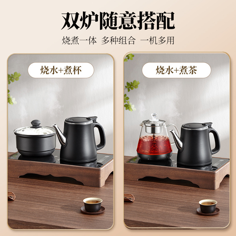 Silverware Fully Automatic Water Supply Electric Water Kettle Tea Table Special Embedded Tea Table Induction Cooker Water Pumping All-In-One Machine