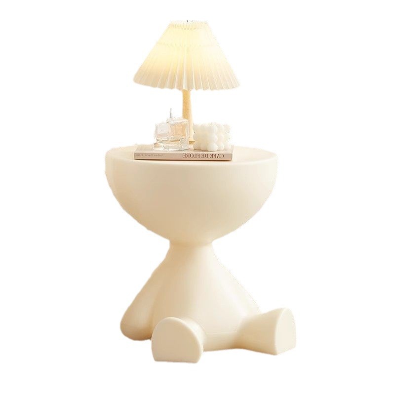 Cream Style Bedside Table Simple Modern Bedroom Home Storage Rack Small Coffee Table Creative Sofa Side Table Bedside Table