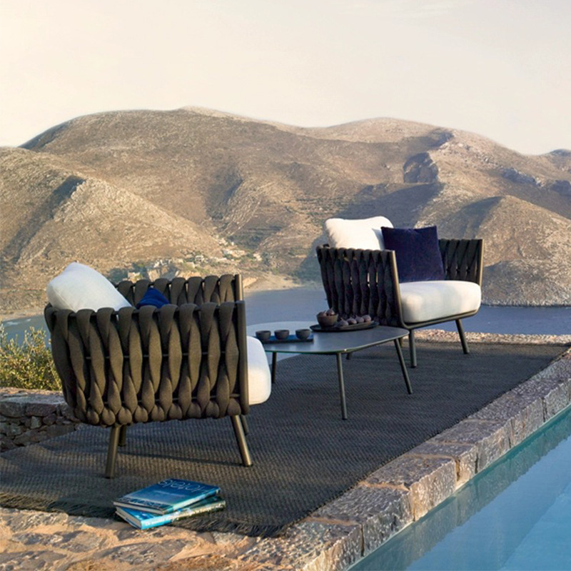 Уличный диван, уличный балконный ротанговый стул, ротанговый диван, водонепроницаемая защита от солнца, открытая мебель для отдыха