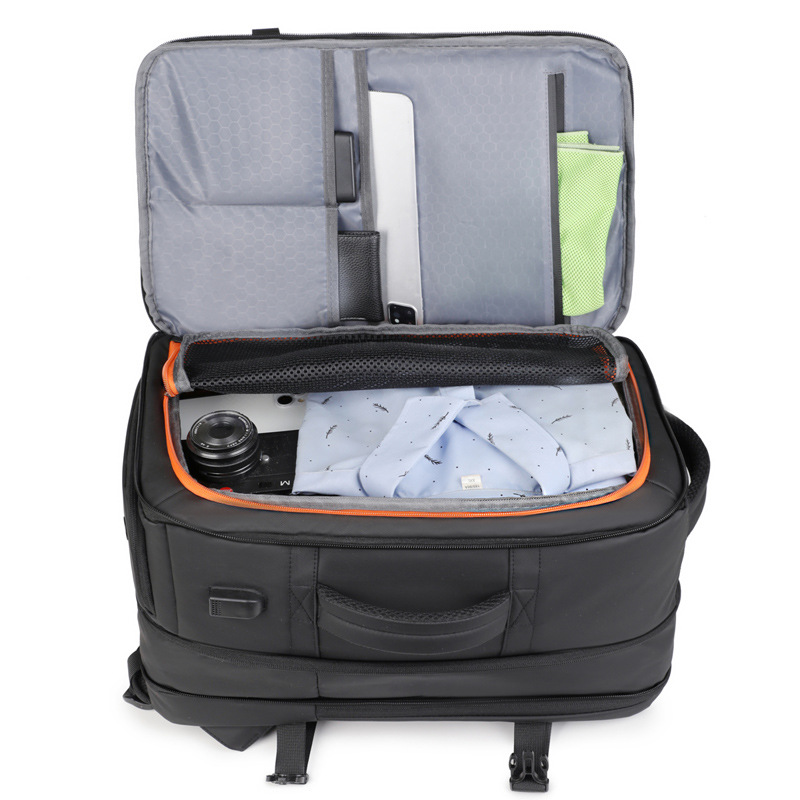 New Style Carry-On Backpack for Men, Business Multifunctional Expandable Backpack, Large Capacity Shoe Compartment, High-End Travel School Bag