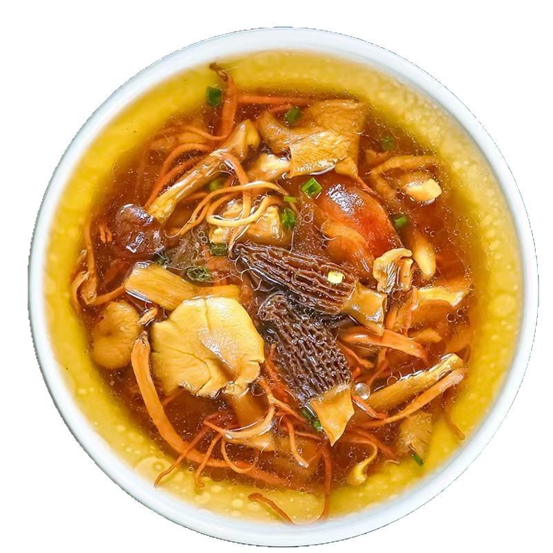 Yunnan Colorful Mushroom Soup Bag Morchella Soup Mushroom Dry Agricultural Products Soup Bag Factory Wholesale