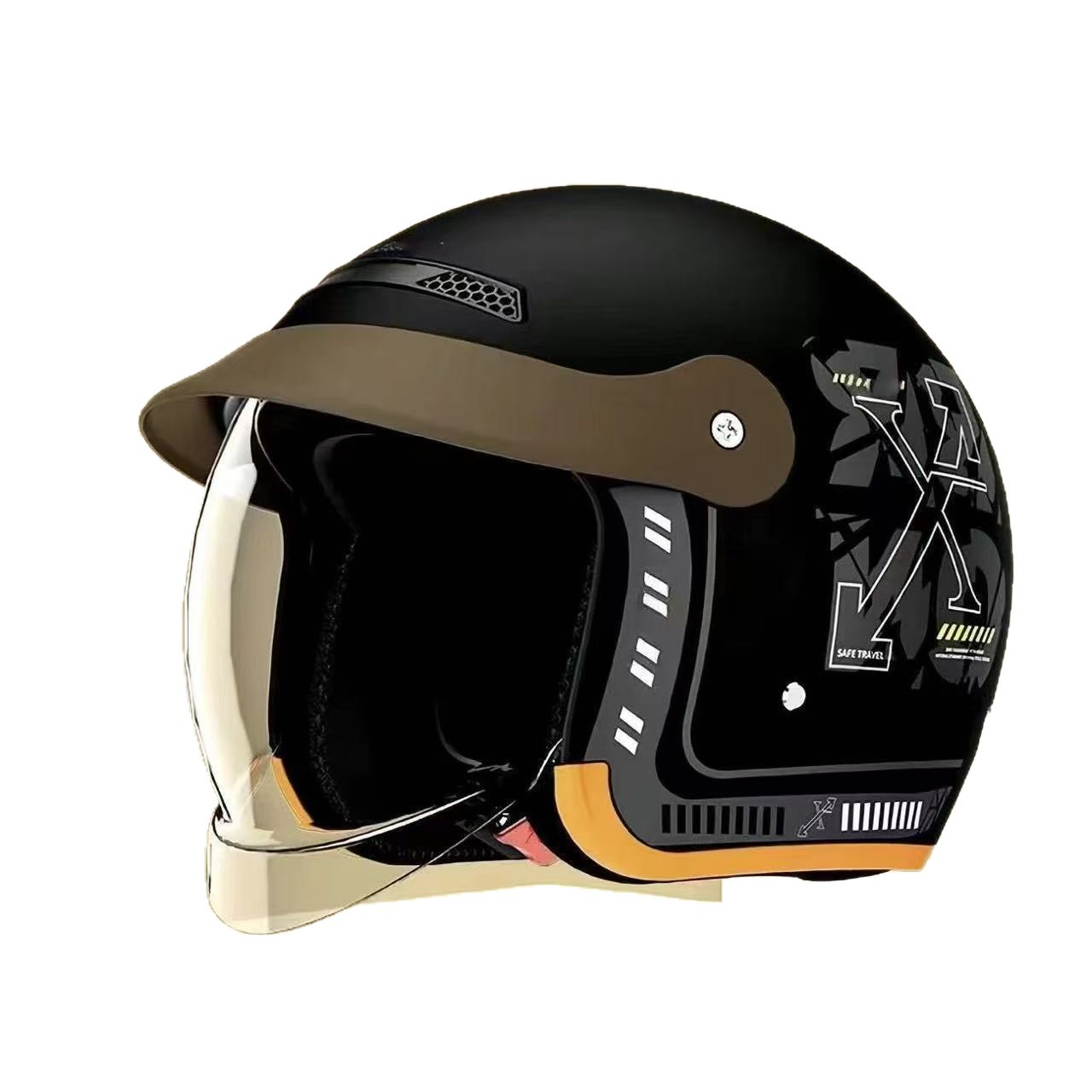 3C Certified New National Standard Electric Vehicle Winter Helmet for Men and Women, Universal Warm and Windproof Winter Half Helmet Safety Helmet