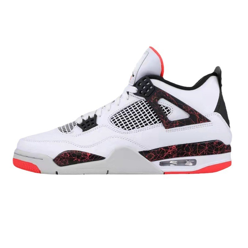 Putian shoes AJ4 red and blue mandarin duck hot lava electric mother big Paris Joe 4 non-slip wear-resistant versatile sports basketball shoes