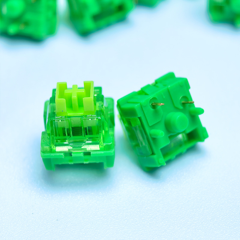 Jungle Axis 5-Pin Linear Axis Light Pressure Hifi Mahjong Sound Factory Self-Lubricating Customized Hot-Swappable Mechanical Keyboard