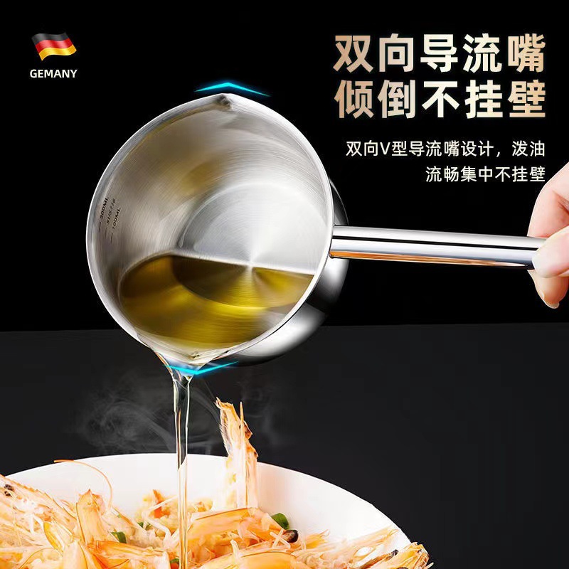 Мини-сковорода с длинной ручкой, 200 мл и 300 мл, портативная бездымная сковорода