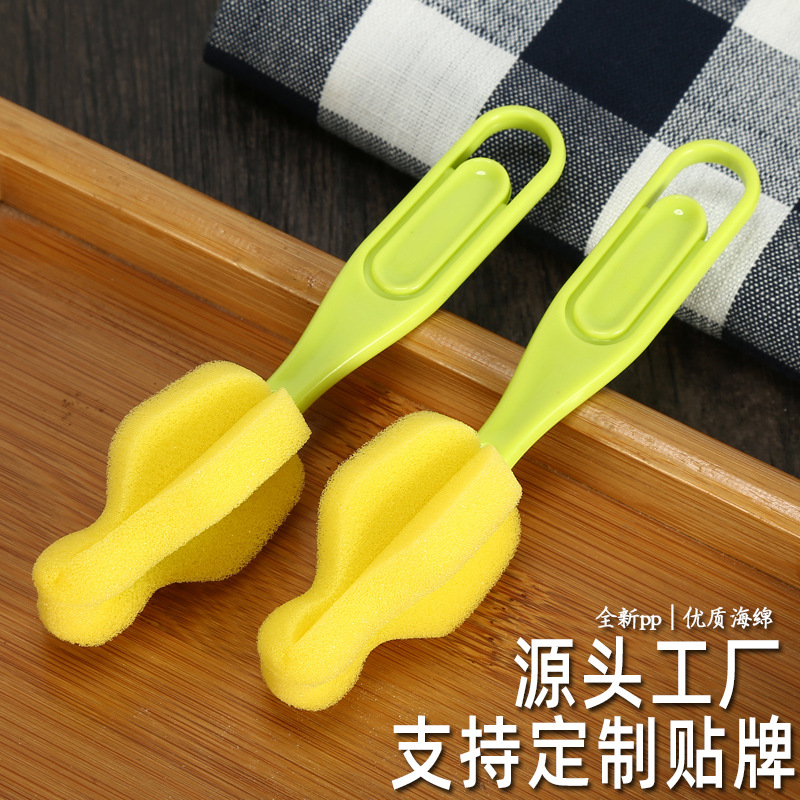 Separate packaging baby wash nipple brush sponge bottle cleaning tool baby bottle brush nipple brush manufacturers