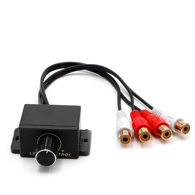 Car universal rca audio regulator/amplifier video frequency converter 2 * RCA input +2 * RCA output volume adjustment
