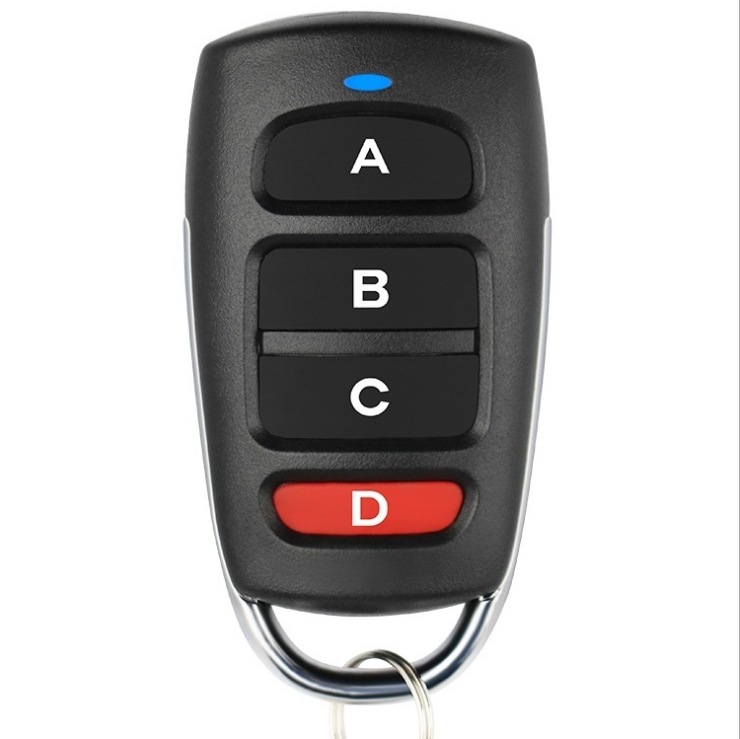 Amazon 433m Foreign Trade New Copy Garage Door Remote Control Cross-border E-Commerce ABCD Metal Clone Remote Control