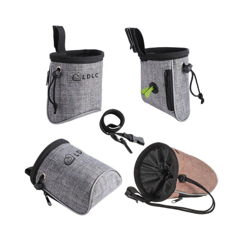 Amazon New Outdoor Pet Food Bag Reflective Dog Walking Food Bag Oxford Cloth Professional Dog Food Bag