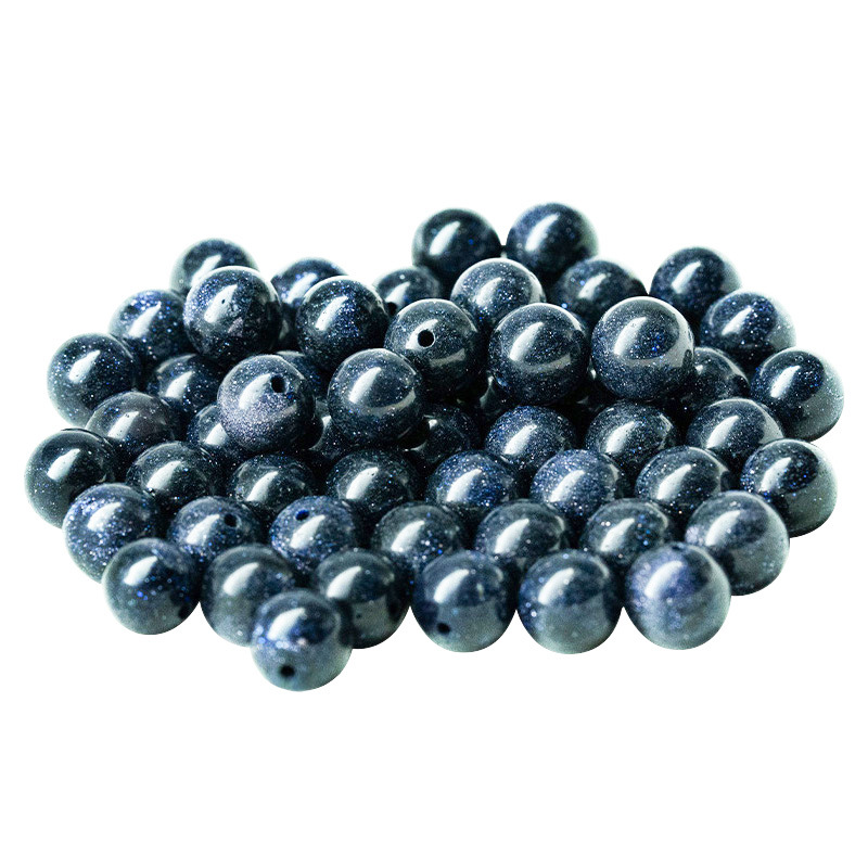 Amethyst Green Aventurine Lapis Lazuli Tiger Eye Loose Beads Crystal Round Beads Half-Hole Non-Hole DIY Jewelry Accessories Natural Stone