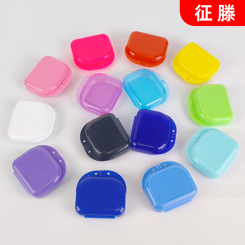 Кейс для ретейнера, коробка для хранения невидимых брекетов, ортодонтическая коробка с отверстиями, коробка для хранения зубов, настраиваемая оптовая продажа