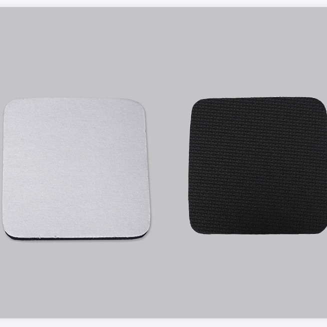 Blank Solid Color Car Cup Mat Made of Diving Material, Round and Square Embossed Printed Car Cup Mat, Heat Transfer Mouse Pad