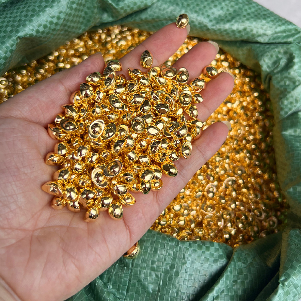 Crafts Wholesale Mini Small Alloy Inlet Ornaments Mini Metal Gold Inlet Silver Inlet Temple Supplies