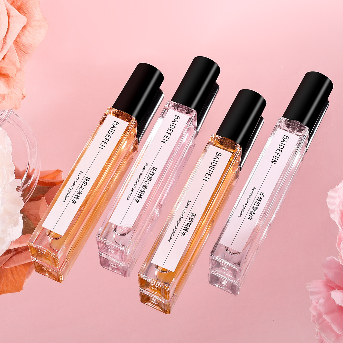 Cross-border 10ml perfume sample men's and women's manufacturers wholesale light fragrance strong fragrance trembles with stalls lasting fragrance