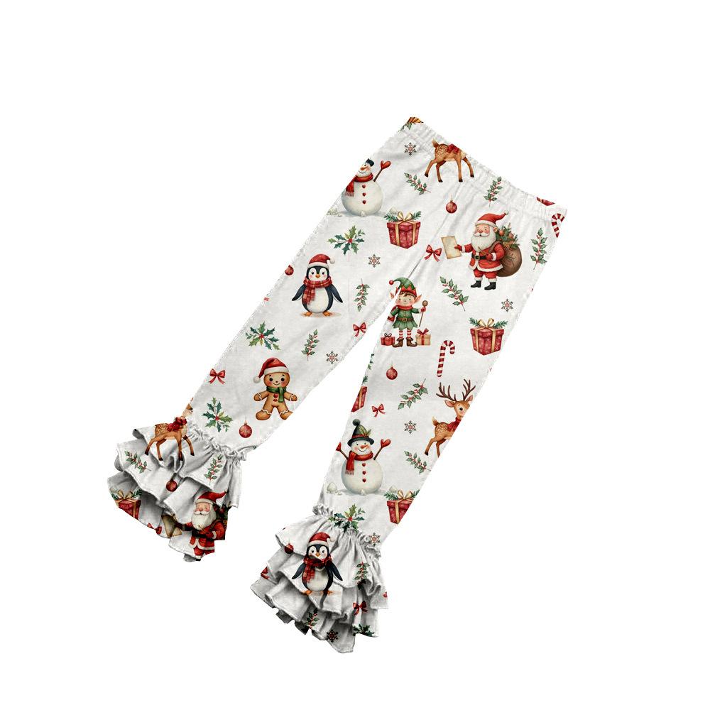 High-Quality Foreign Trade Children's Clothing Printed Children's Cute Creative Custom Autumn Trousers