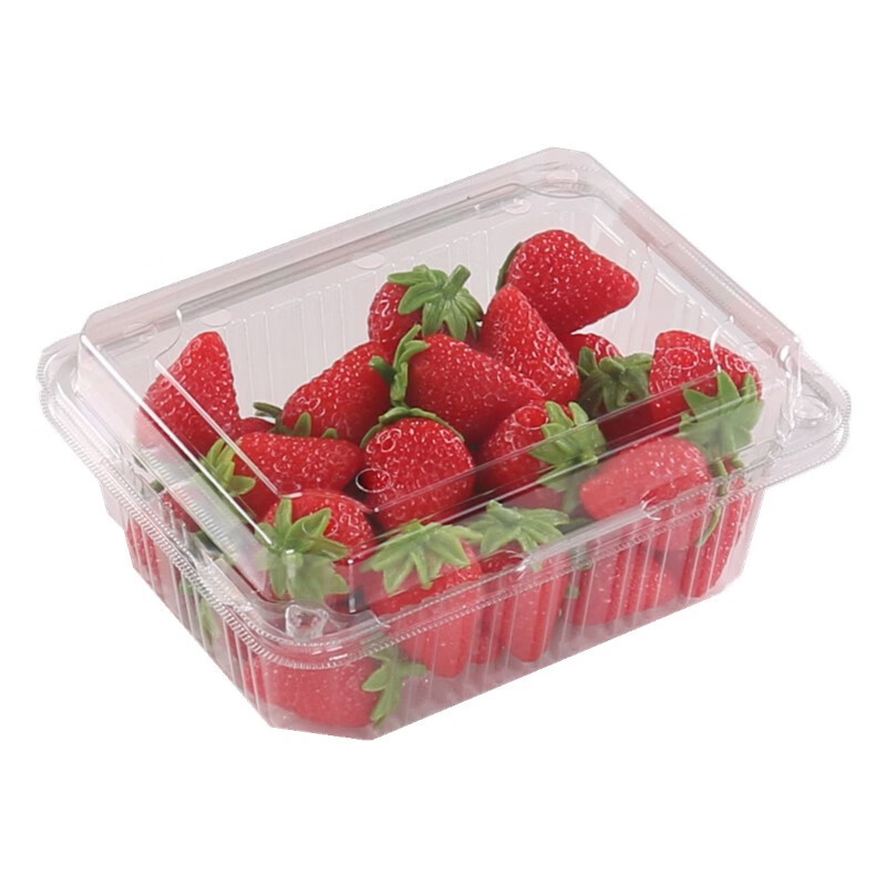 Disposable Fruit Box Transparent Thickeneded Fruit and Vegetable Packaging Box Blue Strawberry Raisin Durian Box Plastic Packaging Box with Lid