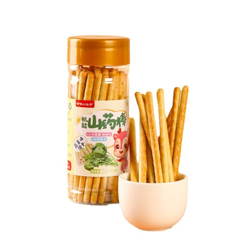 Dudu Little Fairy Yam Stick Biscuits 120g Stick Biscuits Baby Finger Biscuits Charcoal Stick Teething Stick Auxiliary