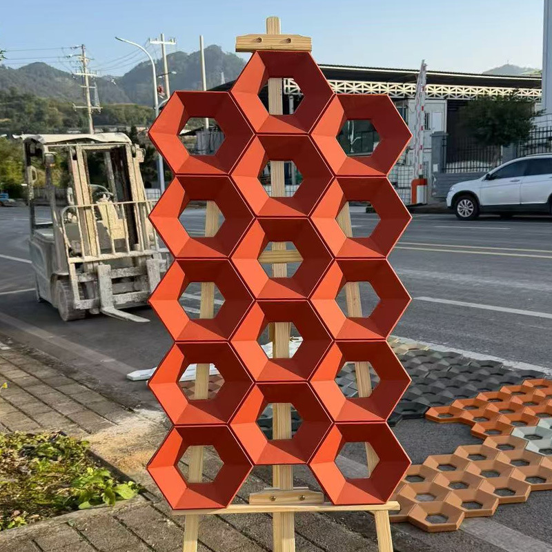 Модный компонент Pu в виде девятигранного пустотелого кирпича с волнообразным узором, трехмерная декоративная перегородка