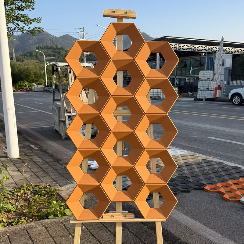 Pu Honeycomb Component Trendy Nine-Grid Hollow Brick Wave Pattern Partition Background Hollow Art Three-Dimensional Decorative Wall