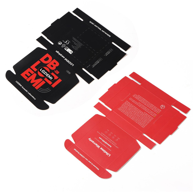 Packaging Color Box Custom White Cardboard Box Window Type Empty Box Custom 3C Digital Product Headphone Hook Box Printing