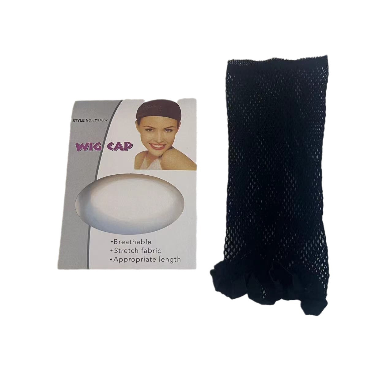 High Elastic Wig Hair Net with Both Ends, Hair Net with Pressed Hair Cap, Wig Styling Hair Net Wig Caps