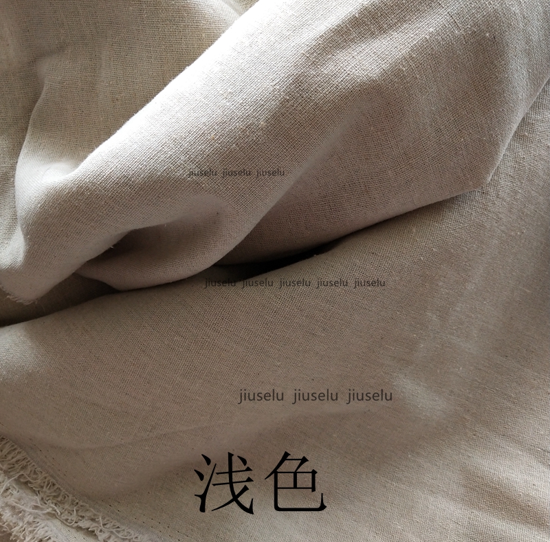 Basic Cotton and Linen Fabrics for Lining Bags and Accessories, Virgin Linen Fabrics, Linen Fabrics, 3 Yuan, 1.0m Quarters