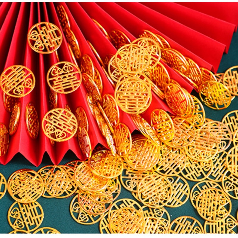 Wedding supplies happy word pendant DIY zinc alloy jewelry candy box happy word accessories instead of coins small happy pendant