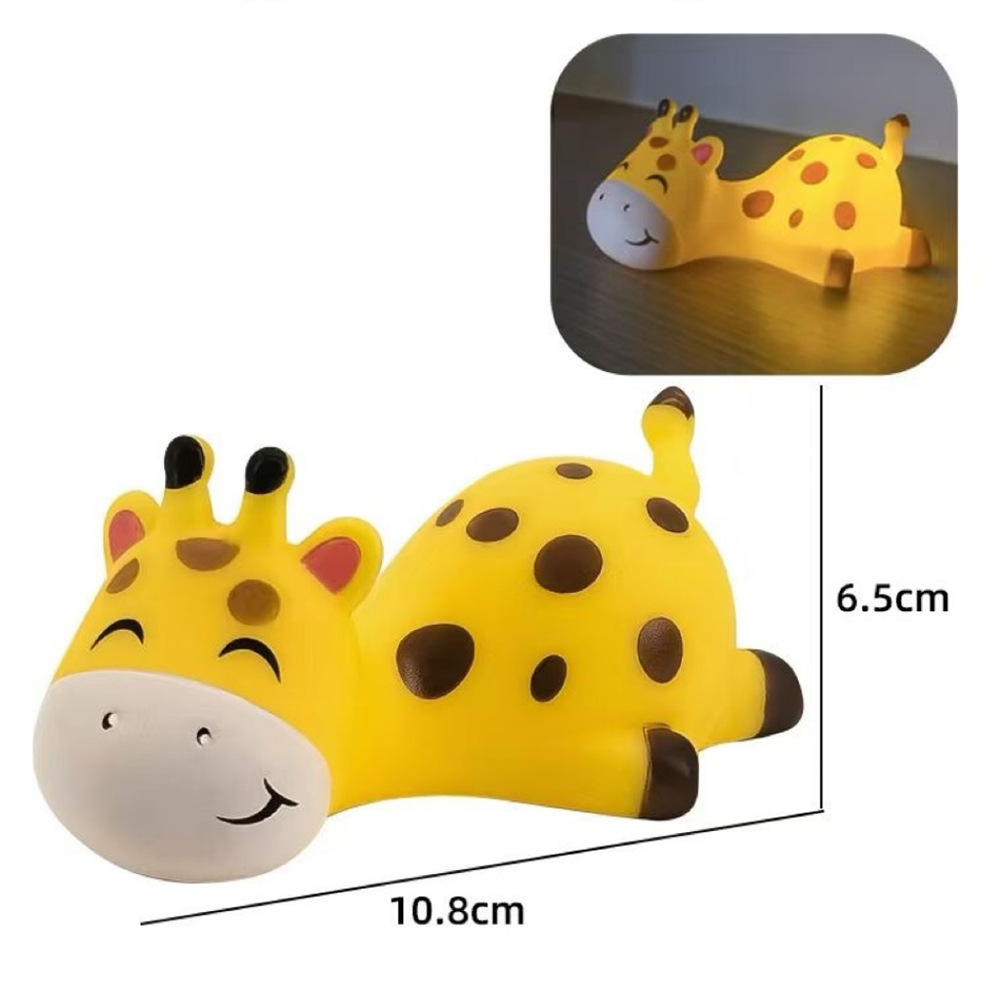 Vinyl Lying Cartoon Doll Night Light Desktop Decoration Ornaments with Lights Children's Gift Ornaments Wholesale Stalls