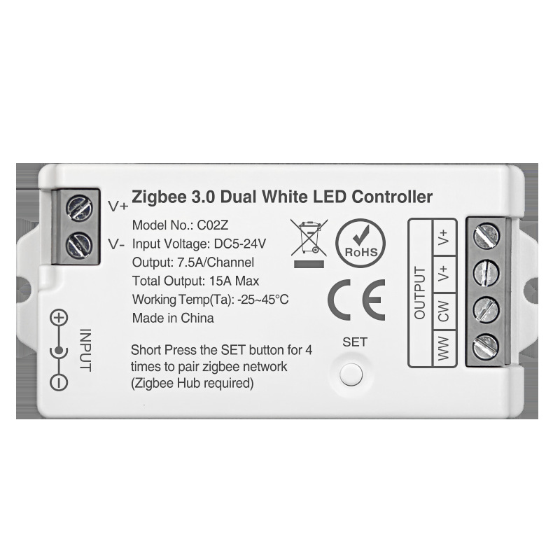 New Graffiti Zigbeec02Z Dual Color Temperature Led Atmosphere Light with Controller